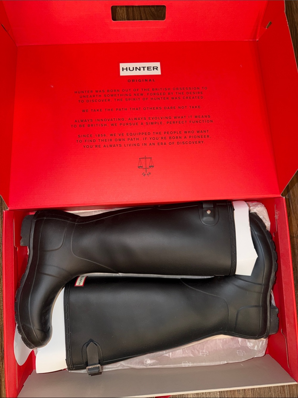 Hunter Black Tall Men's Original Rain Boots